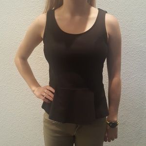 Ann Taylor black pelbum top
